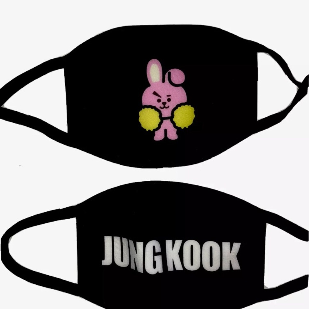 💜🐰BTS Jung Kook & Cooky BT21  Facemask Bundle🐰